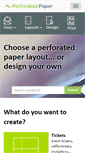 Mobile Screenshot of perforatedpaper.com